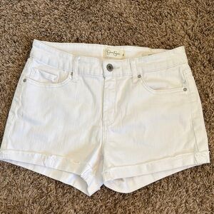 Jessica Simpson Women's White Denim Shorts